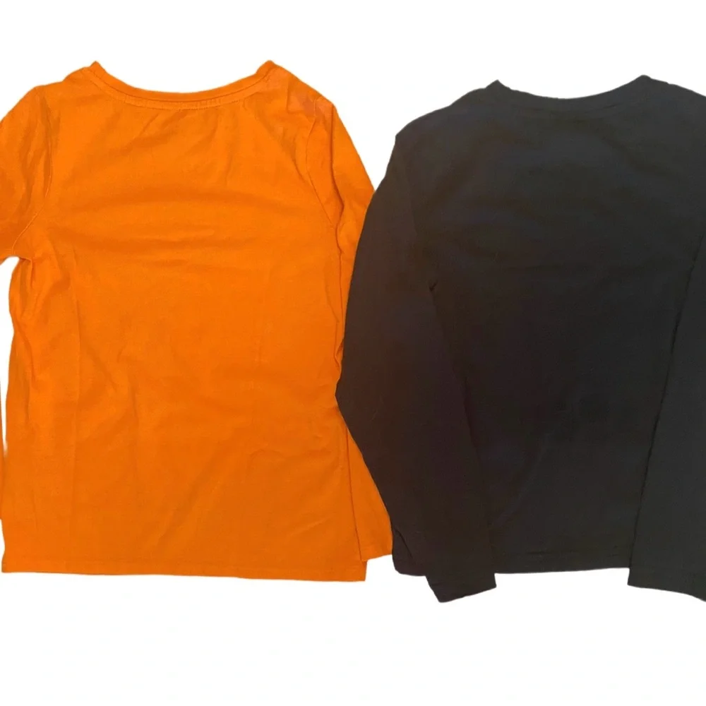 🎃SALE! Two (2) Kids Long Sleeve Halloween Tees Size 6/7 - Picture 2 of 4